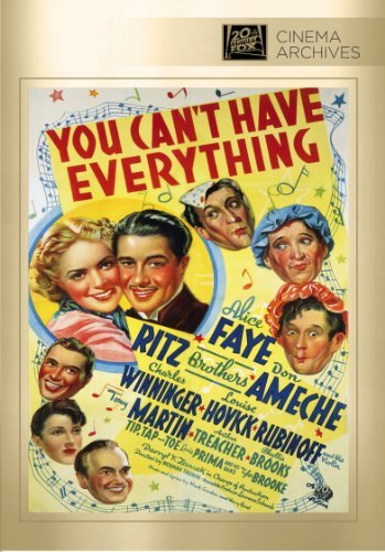 You Can'T Have Everything/Faye/Ameche/Winninger/Lee@Dvd-R/Bw@Nr
